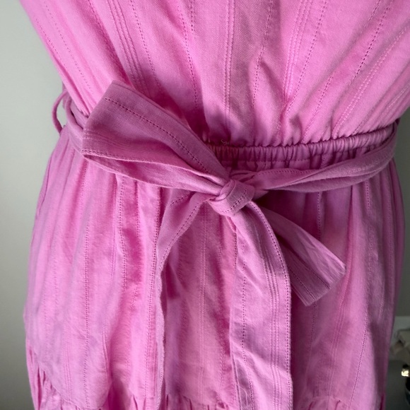 Pink Ruffle Midi Dress - Picture 8 of 8